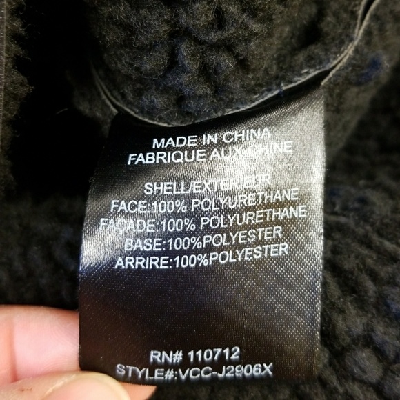 VIGOSS faux leather biker crp jacket NWT plus size - Picture 8 of 8